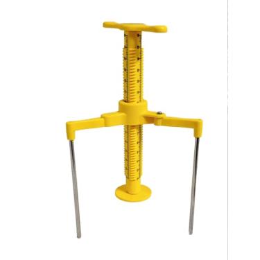 Imagem de J&C TEC Tripé de nivelamento de mesa para verificar a altura em argamassa líquida, tela de régua exclusiva de três lados, linha laser na régua do eixo - 30 EA
