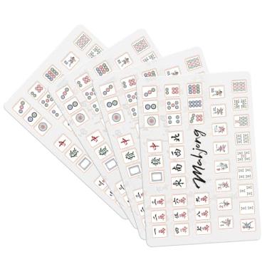 Imagem de Seenelling 4 Pcs Mahjong Tile Mixer Mahjong Shuffler for Mixing and Shuffling Tiles Plastic Mahjong Accessories Gifts for Mahjong Lovers Playing Mahjong Game