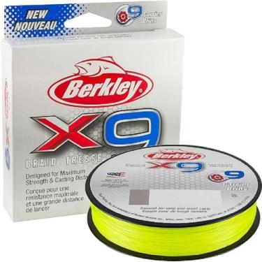 Imagem de Berkley Jordan Lee x9 Braid Superline, verde-chama, força de ruptura de 9 kg, linha de pesca de 2188 m, adequada para ambientes de água doce e salgada