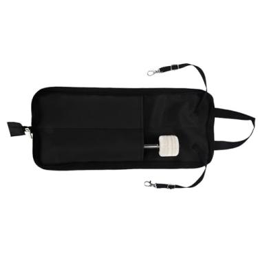 Imagem de Bolsa de Transporte Durável para Baquetas Yctze Com Alça, Bolsa Portátil para Armazenamento de Baquetas, Perfeita para Baquetas para Adultos - Preta (#01)