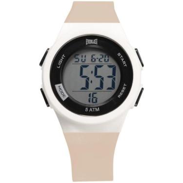 Imagem de Relógio Everlast Masculino A Prova D'Agua Digital Resistente, Rosa, Ún