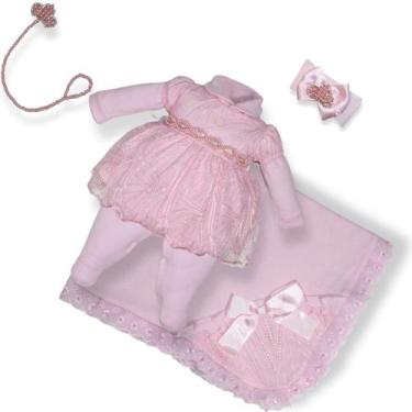 Imagem de Saída De Maternidade Luxo Princesa Bordado Tule Menina - BEBE MALUCO, 