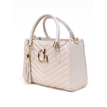 Imagem de Bolsa Transversal Bordada Cherry Envio Imediato - Cherry Bolsas, Branc