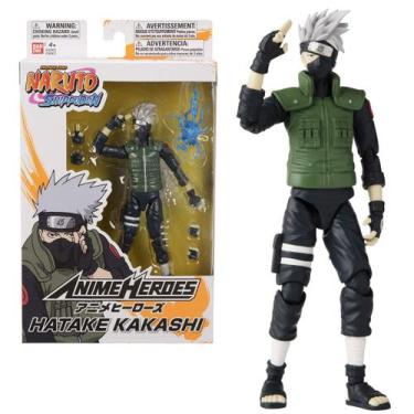 Imagem de Boneco hatake kakashi bandai anime heroes naruto, Preto, Verde