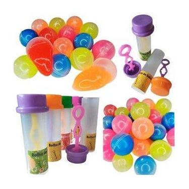 Imagem de 15 Geleca Slime + 15 Tubo Para Bolha De Sabão (Sem o liquido) Para Kit