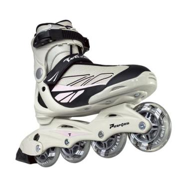 Imagem de Patins Traxart Perform Rose Inline Recreação - 80mm ABEC-5, # 8 = 39/4