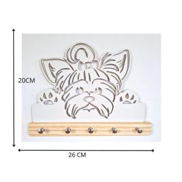 Imagem de Porta chave  organizador  decorativo em madeira cachorro - HOUSE DECOR