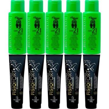 Imagem de Revenda 5 Pomada Fisiofort Premium 150g 5 Gel Detonador 100g - Bio Ins
