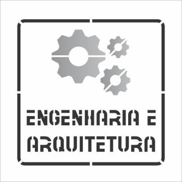 Imagem de Stencil Pintura Profissões Engenharia 3091 14x14 Opa