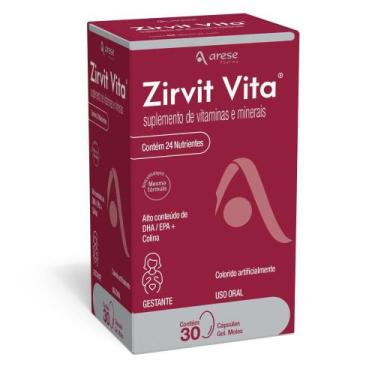 Imagem de Suplemento Alimentar Arese Zirvit Vita 30 Cápsulas Gelatinosas Moles -