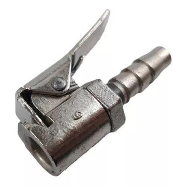 Imagem de Bico De Ar Para Encher Pneu Calibrador Com Trava. - Vip