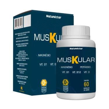 Imagem de Muskular - Potássio, Vitamina D Vitamina B1 Vitamina B12 500mg 60 Cápsulas