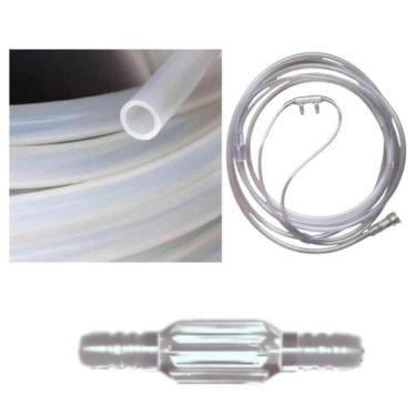 Imagem de Kit bala oxigênio combo Cânula Macia Mangueira silicone atóxico autocl