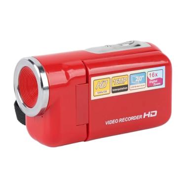 Imagem de Câmera de Vídeo Digital Pequena, Zoom Anti-queda de 16 MP e 16x para Presente, Design Amigável, Tela Colorida TFT de 2 Polegadas, Suporta Cartão de Armazenamento de até 128 GB