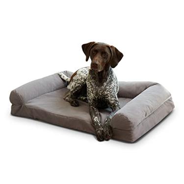 Imagem de Happy Hounds Luna Gray Sofá Cama para Cão, Grande (91,44 cm x 60,96 cm)