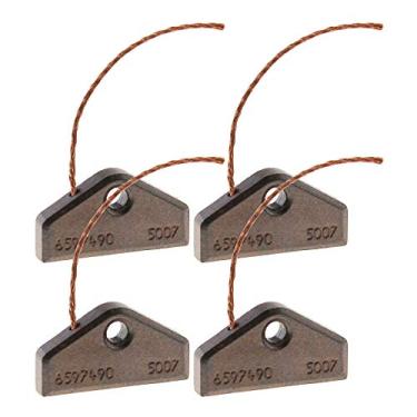 Imagem de Micro Traders Escovas de carvão contendo cobre 5153702 4490382 6597490 5007 30 x 16 x 4 mm compatível com máquina de secar roupa Miele, pacote com 4