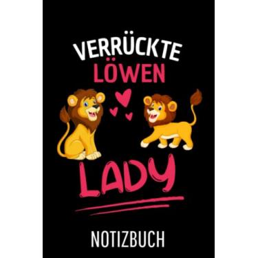 Imagem de Löwe Afrika Tier Verrückte Löwen Lady Löwe: Liniertes College Notizbuch (A5) mit 120 Seiten
