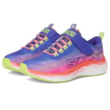 Imagem de Skechers Tênis feminino Go-Run Accelerate-Glitter Soul, Azul marinho/multi, 12.5 Little Kid