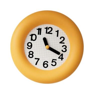 Imagem de Bothyi Relógio de parede, relógio de madeira redondo, relógio analógico contemporâneo, relógio de pendurar silencioso sem -taque para loja, quarto, sala, Sem Pêndulo