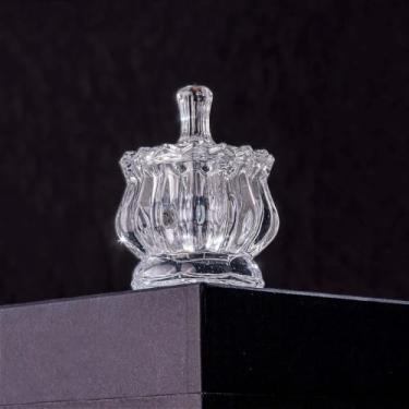 Imagem de Potiche Bomboniere de Vidro com Tampa, Transparente, Decorativo, Pequeno