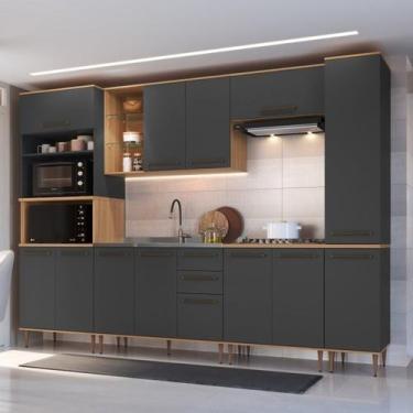 Imagem de Conjunto de Cozinha 2 Gavetas 2 Fornos Isabelle I - Delmarco Móveis