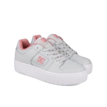 Imagem de DC Shoes Tênis de skate feminino Manteca 4 Platform, Cinza/cinza/blush, 39