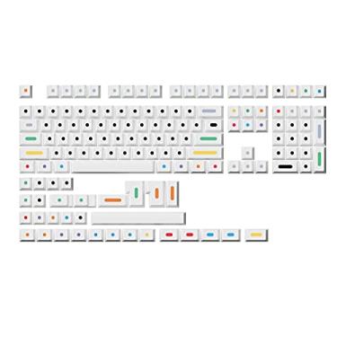 Imagem de HK GAMING Teclas personalizadas | Conjunto de teclas PBT de sublimação de tinta para teclado mecânico | 139 teclas | Perfil Cherry | ANSI US-Layout | Compatível com Cherry MX, Gateron, Kailh, Outemu |
