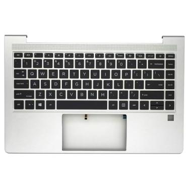 Imagem de Jxjslp Capa superior de substituição para as mãos para HP Elitebook 640 645 G9 Series Laptop Keyboard Cover N17709-001