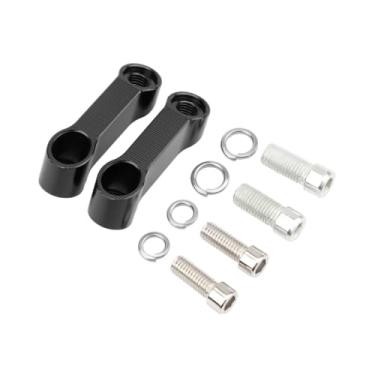 Imagem de YIJU Extensão de montagem de espelho Riser Minça espelho Montagem de montagem Riser Extrender Motorcycle Miror Extender, Preto