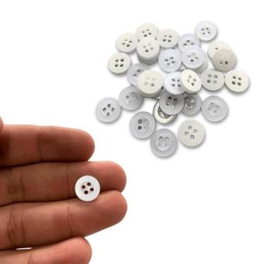 Imagem de Botão de Costura Perolado 11.5mm 4 Furos - 1000 Unidades - Inova Aviam