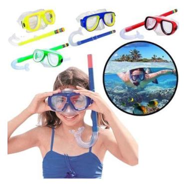 Imagem de Kit Mergulho Adulto E Juvenil Com Máscara + Infantil Snorkel - STORE S