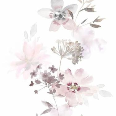 Imagem de Papel De Parede Kylie Floral Rosa 81623