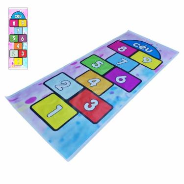 Imagem de Tapete Infantil Amarelinha Brincadeira Kids Pedagogico Rzaz