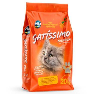 Imagem de Areia Sanitária Higiênica Para Gatos Gatissimo Premium 20Kg - ALFAPET