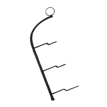 Imagem de DimyFew Pizza Bandey Rack Servando Stand Planta de preparação de alimentos Armazenamento de pratos para eventos de cozinha, Preto, 3 Camadas