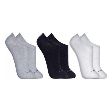 Imagem de Meia Lupo Au Sport Kit3 Cano Indivisível Soquete, Sortida, 33 a 36