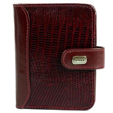 Imagem de Carteira Feminina de Couro Artlux 032, Vermelho