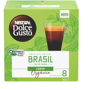 Imagem de Café em cápsula torrado E moído lungo orgânico nescafé dolce gusto absolute origin brasil caixa