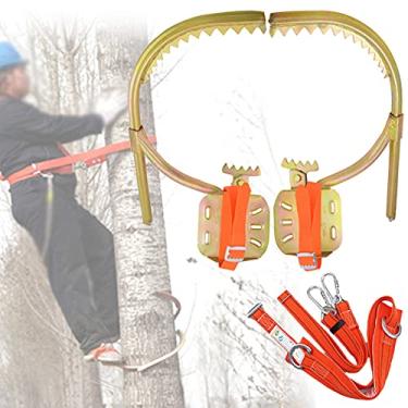 Imagem de Equipamento para escalar árvores, artefato para trepar árvores, fivela de pé em poste de madeira para eletricista ajustável, para escalar, caçar, olhar, pegar frutas, modelo 250