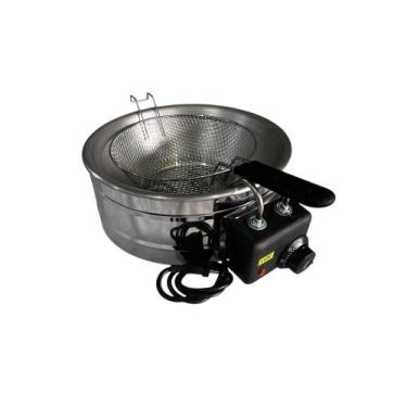 Imagem de Fritadeira Elétrica Tacho Industrial 5 litros Profissional - Or inox e