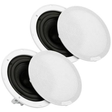 Imagem de Par Caixa De Embutir Taramps 6 Pol. 80w Rms 8 Ohms Arandela Redonda Ac