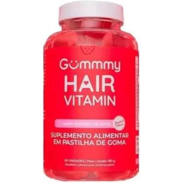 Imagem de Gummy hair vitamin morango com 60 gomas