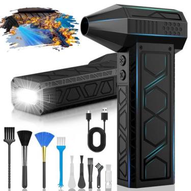 Imagem de Duster de ar elétrico XJUGEZ BL01 com lanterna 10000mAh