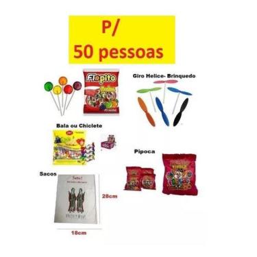 Imagem de Kit Doces Cosme E Damião Simples Para 50 Pessoas + Brinquedo - Lynx Pr