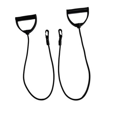 Imagem de menolana Cabo de fixação de corda de tríceps, 1 par de pegas de levantamento de peso, antiderrapantes, para treino, barras de puxar para exercícios de treino, Pp