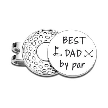 Imagem de Clipe de chapéu marcador de bola de golfe Dia dos Pais, Best Dad Ever, clipe de chapéu marcador de papai de golfe, presentes de golfe para pais, presentes de pai pela primeira vez, melhores pais por