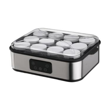 Imagem de Ioensy Iogurteira, Queijeira Caseira, Multifuncional, Caseira, com 12 Copos de Vidro, Compacta, Grega, para Fácil Uso em Laticínios, Sala de Jantar