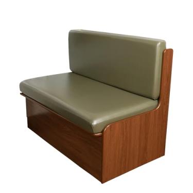 Imagem de CRFATOP Capa de almofada de poliuretano para trailer, impermeável, para cadeira, sofá elástico, protetor de móveis futon, banco de carro, 1 capa de encosto e 1 capa de banco, verde