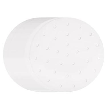 Imagem de HARFINGTON 200 peças de forros de fritadeira a ar, forros redondos de bambu com furos, folhas de papel pergaminho perfurado antiaderente, papel vaporizador descartável para fritadeiras a ar, cesta a