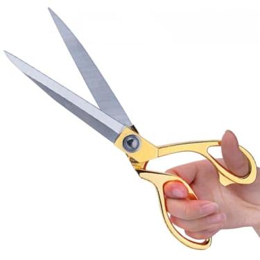 Imagem de Tesoura Alfaiate De Costura Profissional Tecido Dourada Aço